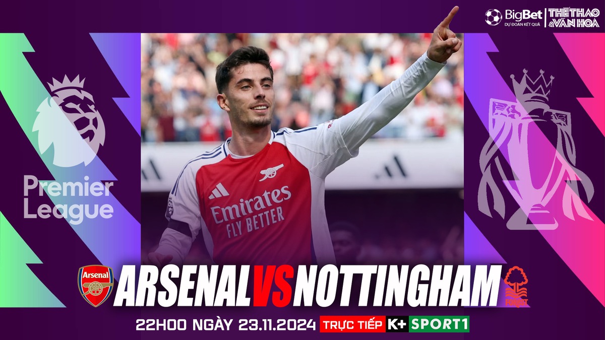 Viva88 – Soi Kèo, soi tỷ lệ Arsenal vs Nottingham 22h00 ngày 23/11, vòng 12 Ngoại hạng Anh