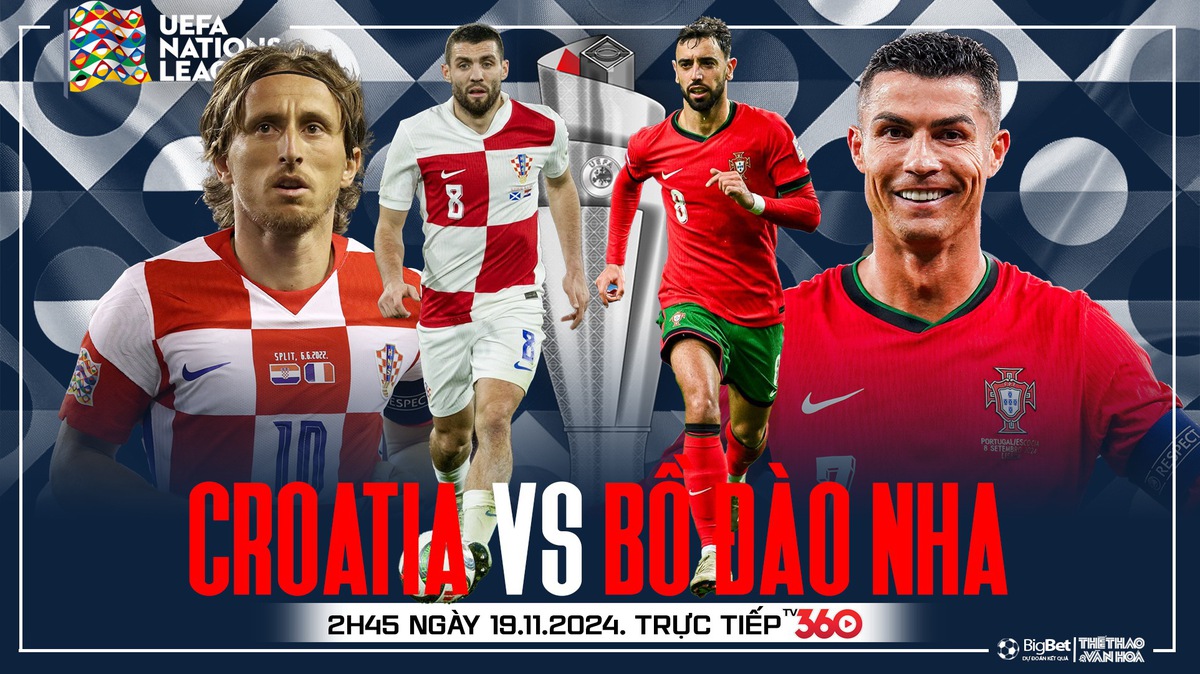 Viva88 – Soi Kèo, soi tỷ lệ Croatia vs Bồ Đào Nha 2h45 ngày 19/11, vòng bảng UEFA Nations League