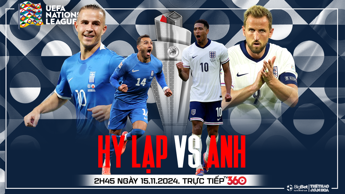 Viva88 – Soi Kèo, soi tỷ lệ Hy Lạp vs Anh 01h45 ngày 15/11, UEFA Nations League